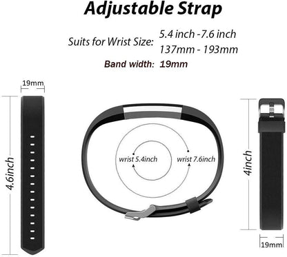 Id115Plus HR Very Fit Pro Bands Replacement Strap for Veryfitpro, Letscom, Lintelek Fitness Trackers - Purple and Black